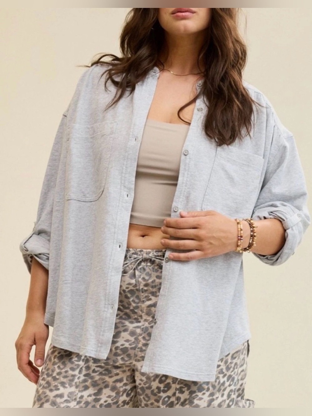 Aerie NWT Roll With It lightweight fleece button down, shirt jacket, XS